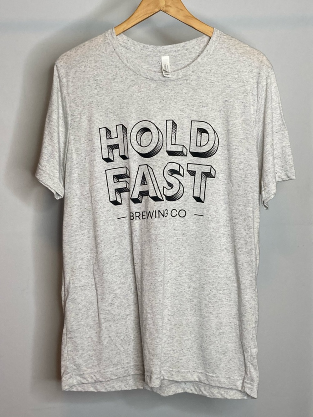 Bella Canvas Light Heather Gray HOLD FAST Brewing Co. Short Sleeve Tee